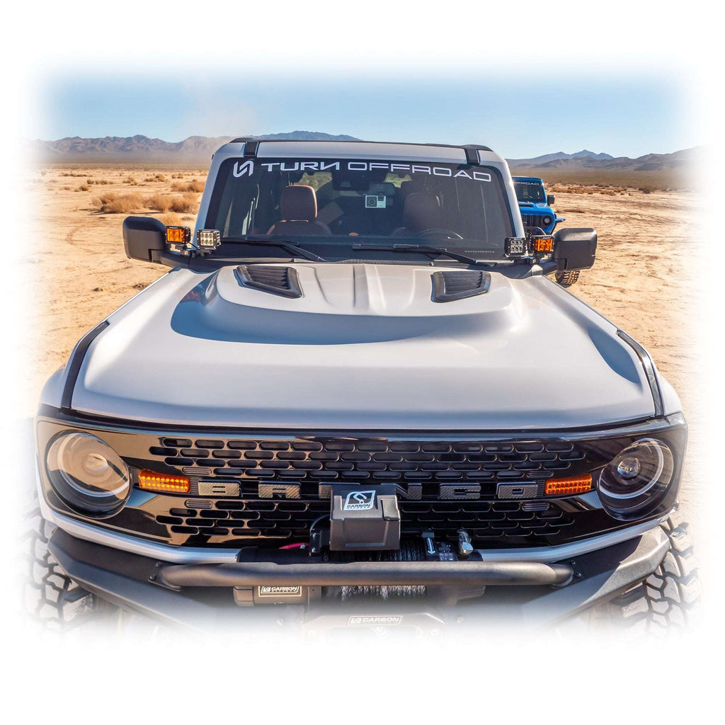 Turn Offroad Heat Extraction Fiberglass Hood for Ford Bronco