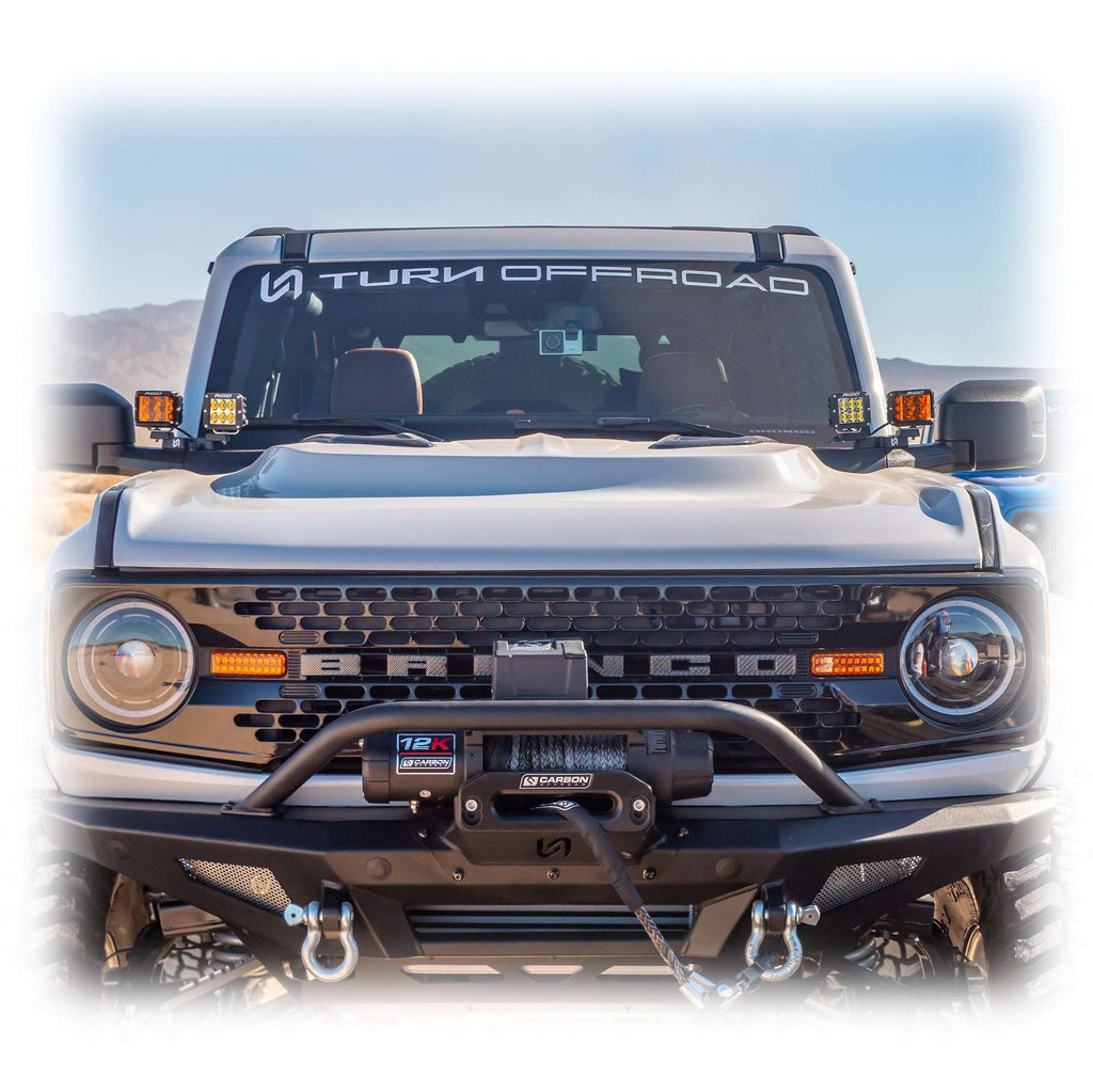 Turn Offroad Heat Extraction Fiberglass Hood for Ford Bronco