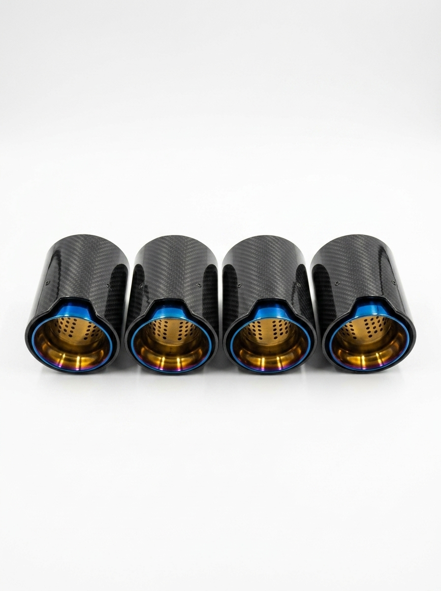 BMW 2/3/4 Series M2 M3 M4 G80 G81 G82 G87 Single Carbon Fiber Muffler Tip Set (2020+)