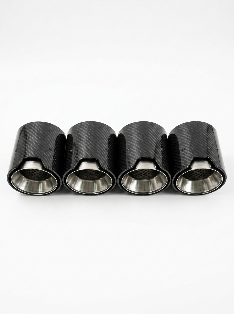 BMW 2/3/4 Series M2 M3 M4 G80 G81 G82 G87 Single Carbon Fiber Muffler Tip Set (2020+)