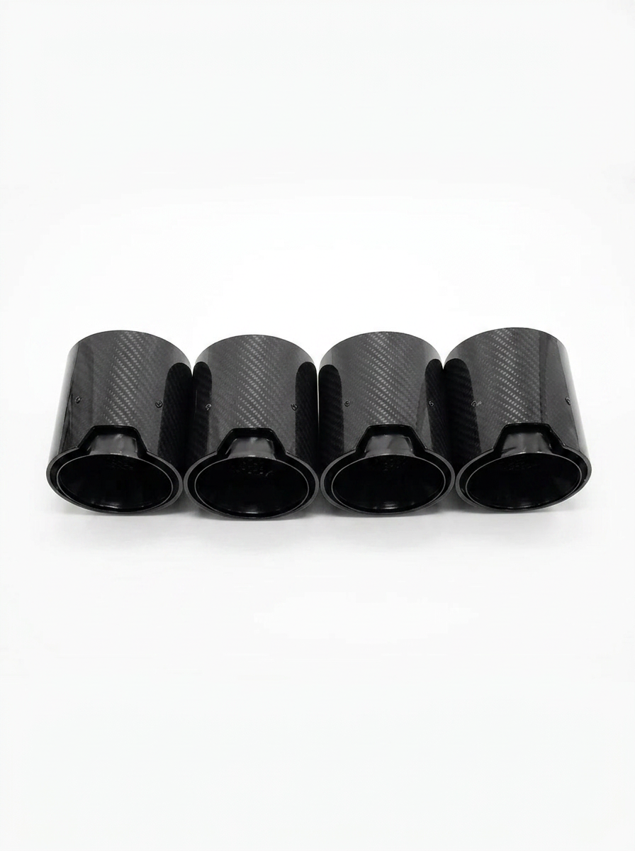 BMW 2/3/4 Series M2 M3 M4 G80 G81 G82 G87 Single Carbon Fiber Muffler Tip Set (2020+)