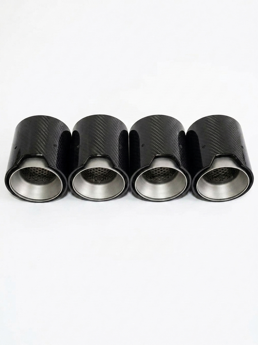 BMW 2/3/4 Series M2 M3 M4 G80 G81 G82 G87 Single Carbon Fiber Muffler Tip Set (2020+)