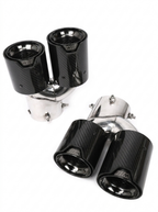 BMW 2/3/4 Series G42 G20/G21 G23 Carbon Fiber Dual Muffler Tips (2019+)
