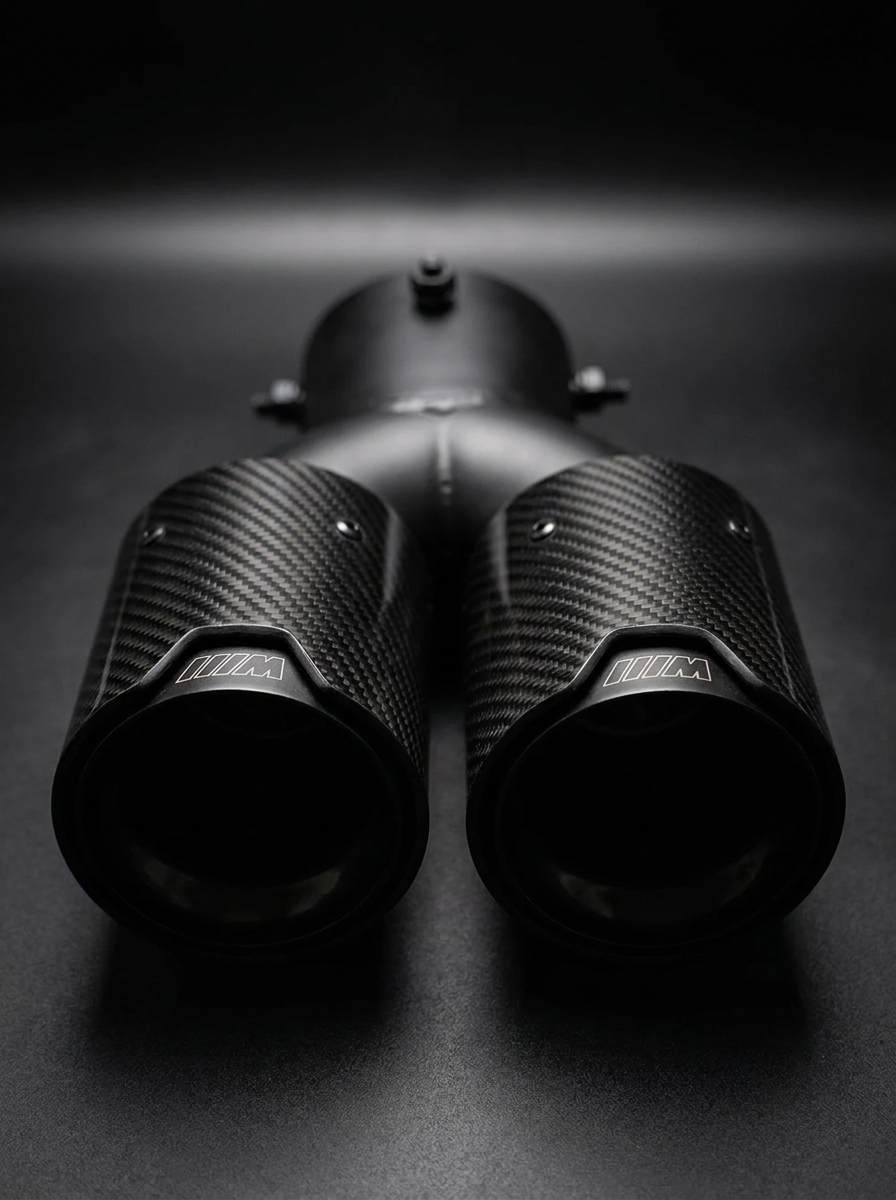 BMW 2/3/4 Series G42 G20/G21 G23 Carbon Fiber Dual Muffler Tips (2019+)