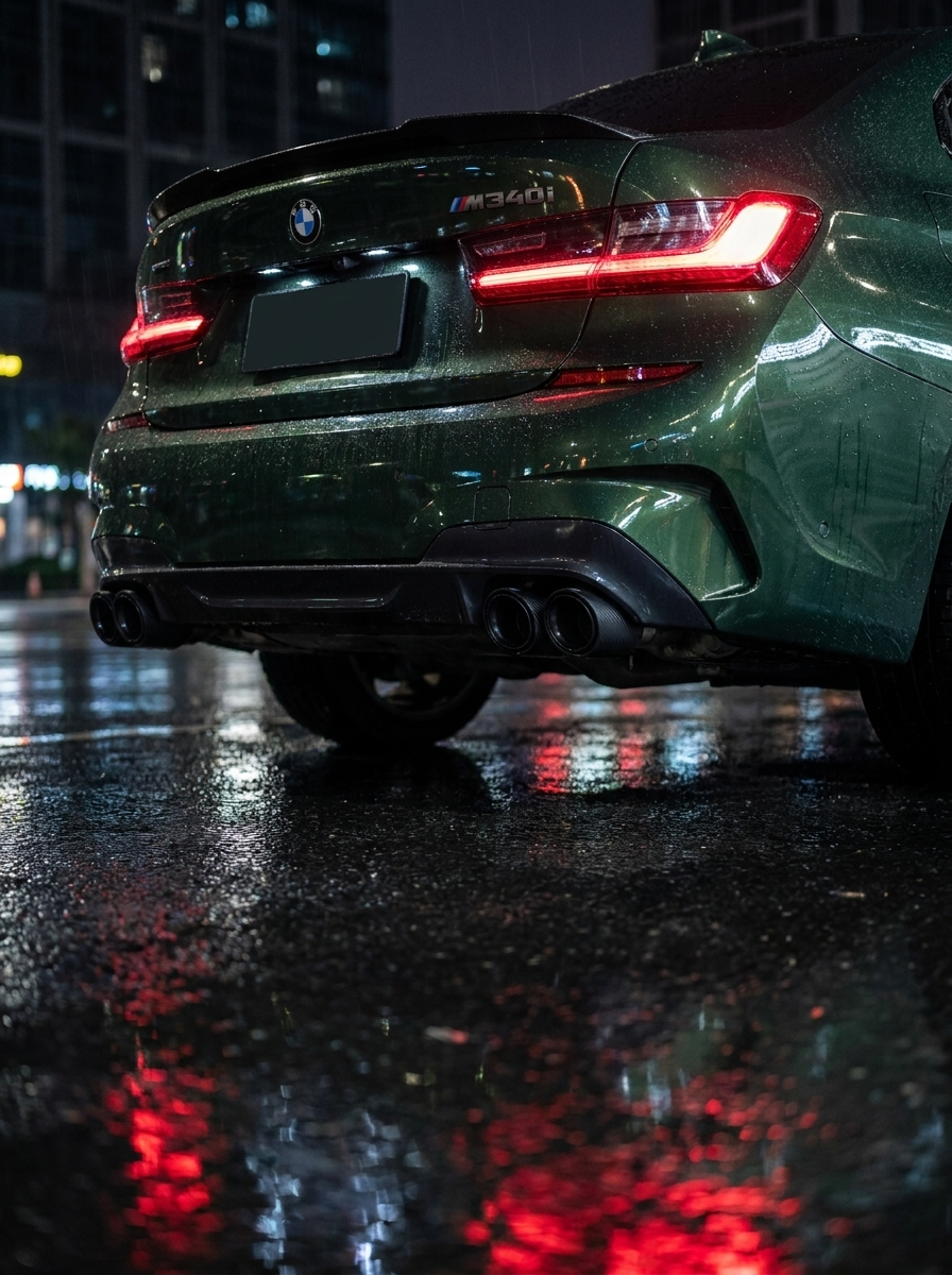 BMW 2/3/4 Series G42 G20/G21 G23 Carbon Fiber Dual Muffler Tips (2019+)