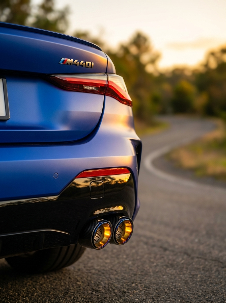 BMW 2/3/4 Series G42 G20/G21 G23 Carbon Fiber Dual Muffler Tips (2019+)