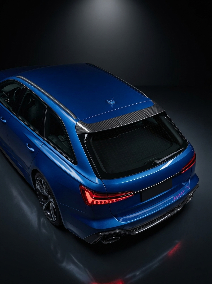 Audi RS6 / A6 C8 Avant Wagon Dry Carbon Fiber Spoiler 2019 - 2021