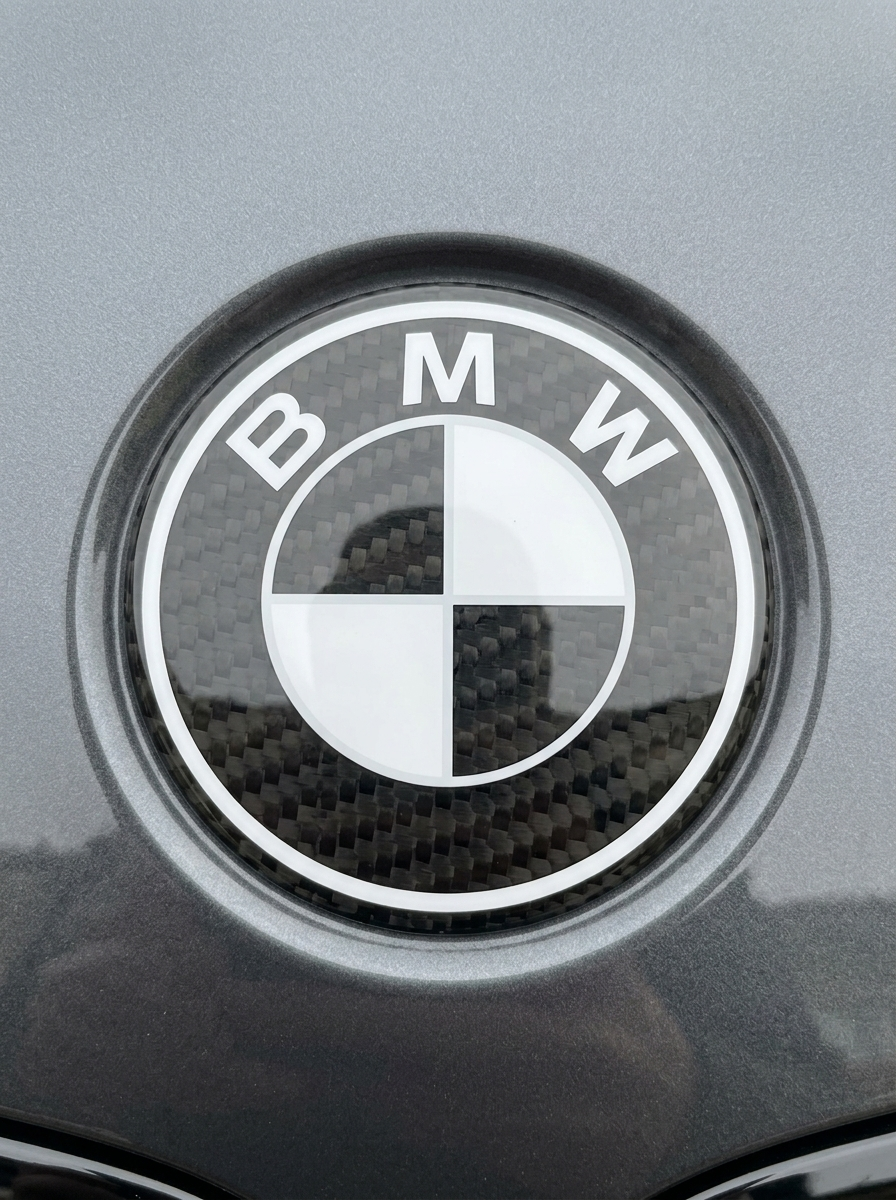 BMW Roundel Emblem Covers - Full Carbon Fiber