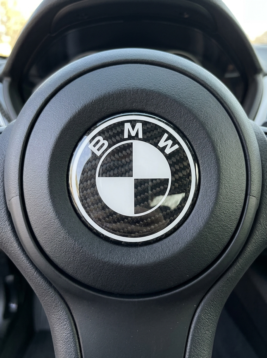 BMW Roundel Emblem Covers - Full Carbon Fiber