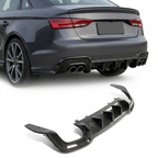 Audi A5 S-Line / S5 B9 Sportback 4-Door Carbon Fiber Rear Bumper Diffuser Lip 2020 - 2021