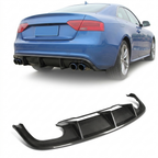 Audi A5 8T / S5 Sportback Coupe Quattro Carbon Fiber Rear Bumper Diffuser Lip 2007 - 2017