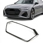 Audi RS6 C8 Avant Pre-Preg Dry Carbon Fiber Front Grille Insert Trim Cover 2019 - 2021