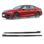 Audi A5 S-Line / S5 B9 Sportback 4-Door Carbon Fiber Side Skirt Extensions 2017 - 2019