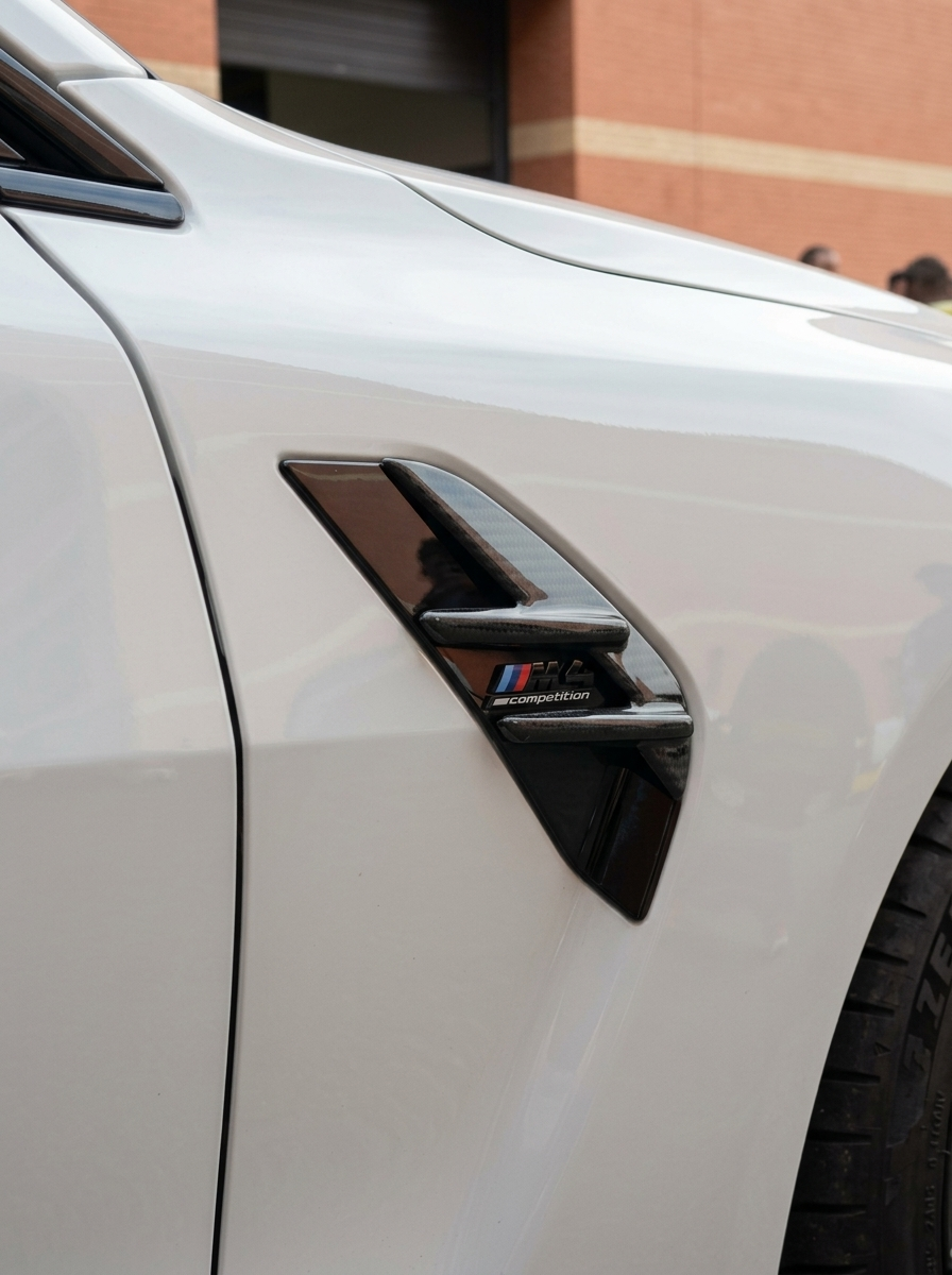 Dry Carbon Fiber Front Fender Vent Trim Set – BMW G80 M3 Competition (2021+)