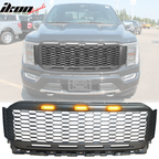 2021-2023 Ford F-150 Grill R Style Front Mesh Car Grille w/ LED ABS