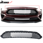 2018-2023 Ford Mustang Mesh Style Black Upper Grille ABS Plastic