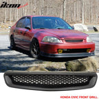 Fits Honda Civic 96-98 2 SIR Front Rear Bumper Lip + T-R Front Grille