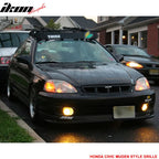 1999-2000 Honda Civic Mugen Style Unpainted Mesh Front Hood Grille ABS