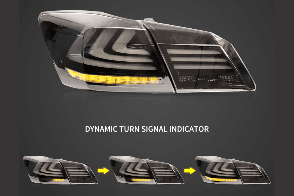 Honda Accord 9th Gen -Red,Red Smoked, Full Smoke- LED Tail Lights Upgrade (2013-2015)