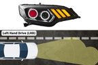 Honda Fit/Jazz 3rd Gen(GK/GH/GP) Black Demon Eyes Dual Beam Projector [Mustang Style] Headlights (2015 - 2020)