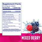 Mixed Berry Electrolyte Mix – Zero Sugar Premium Electrolyte Stick Packs (30 Sticks)