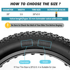 Fat Tire Tube - 20”×3" / 26"×3"
