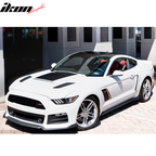 2015-2018 Ford Mustang V6 & EcoBoost GT Style Black Hood Vents PP