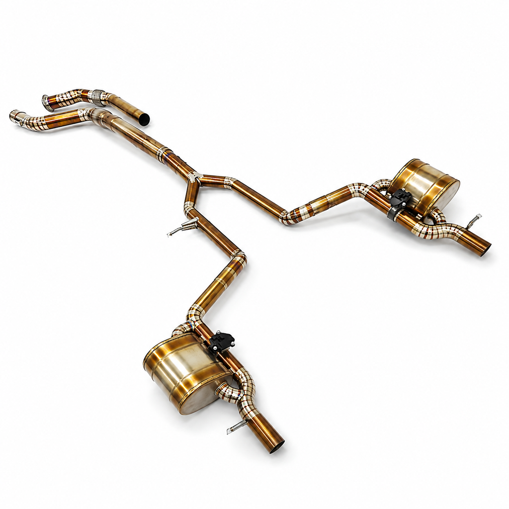 Titanium Catback Exhaust System for Mercedes Benz AMG GT50 GT53 X290 3.0T by Stratec Systems