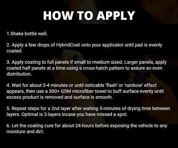 HybridCoat Graphene + Ceramic 10H Ultra Glossy Protective Coating by Sud Factory