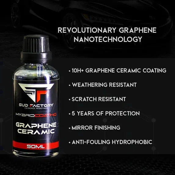 HybridCoat Graphene + Ceramic 10H Ultra Glossy Protective Coating by Sud Factory