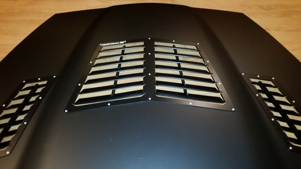 Trackspec Motorsports C6 Corvette C6 T1 Hood Louvers C6T1HL-1
