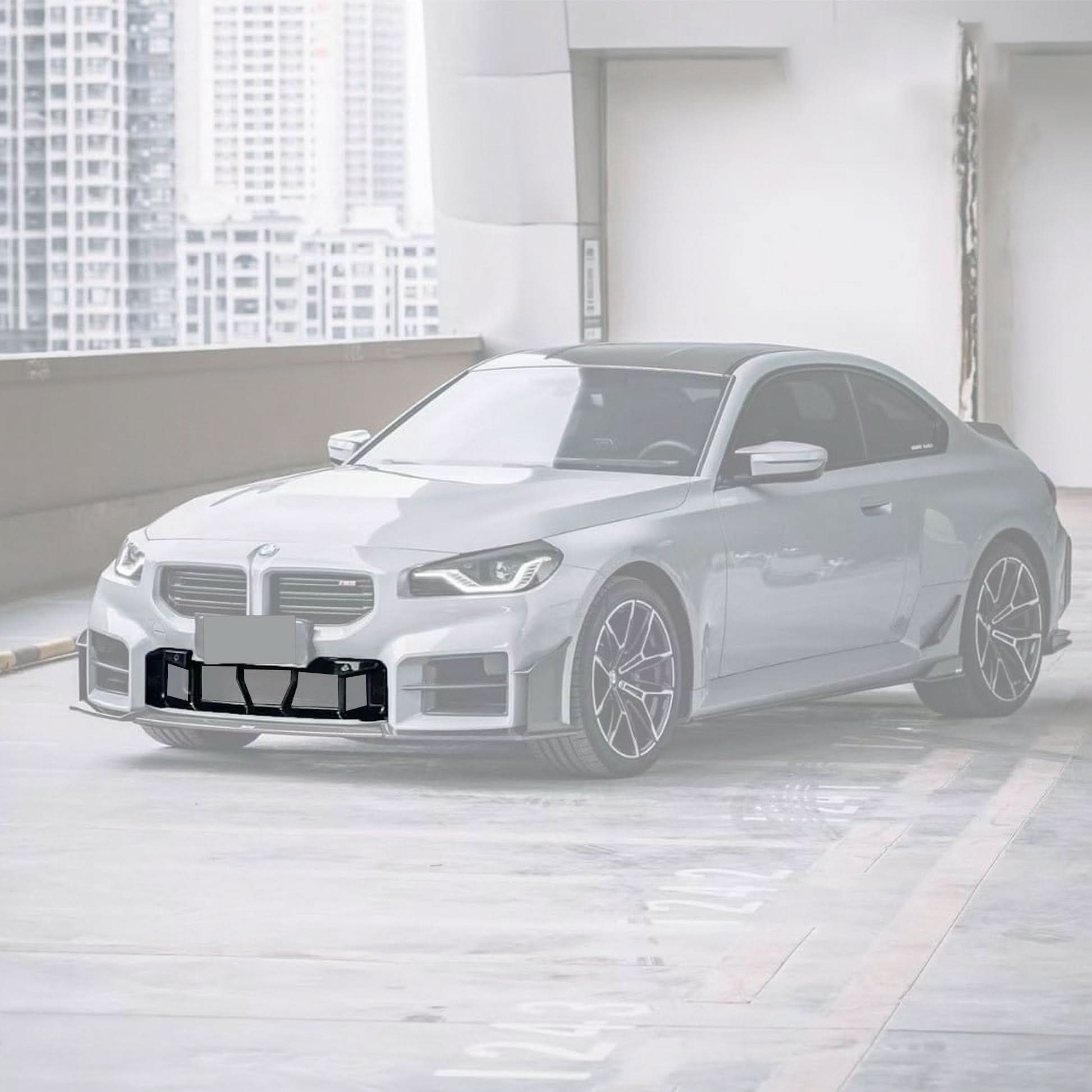 BMW 2 Series G87 M2 Carbon Fiber Front Bumper Center Lower Grille Kit (2023+)