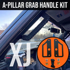 A Pillar Grab Handle Kit for Jeep XJ Cherokee By Gatekeeper Off-Road