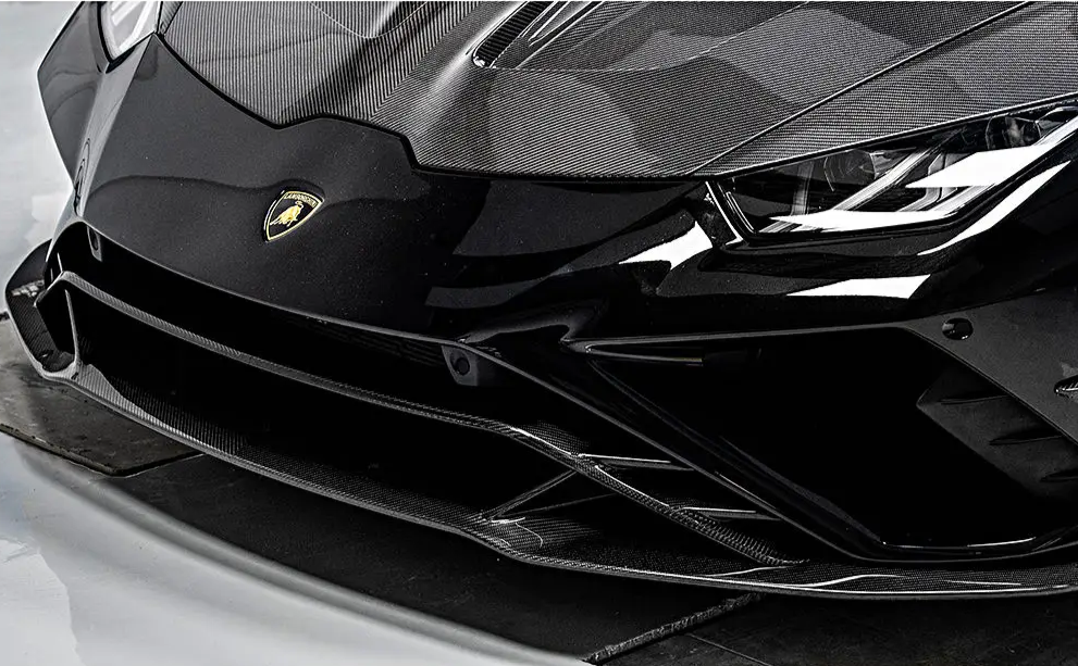 P-Style Carbon Fiber Front Lip Splitter - Lamborghini Huracan EVO