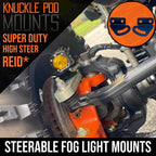 REID Super Duty Steerable Knuckle Pod Light Mounts (2005-2012) By Gatekeeper Off-Road