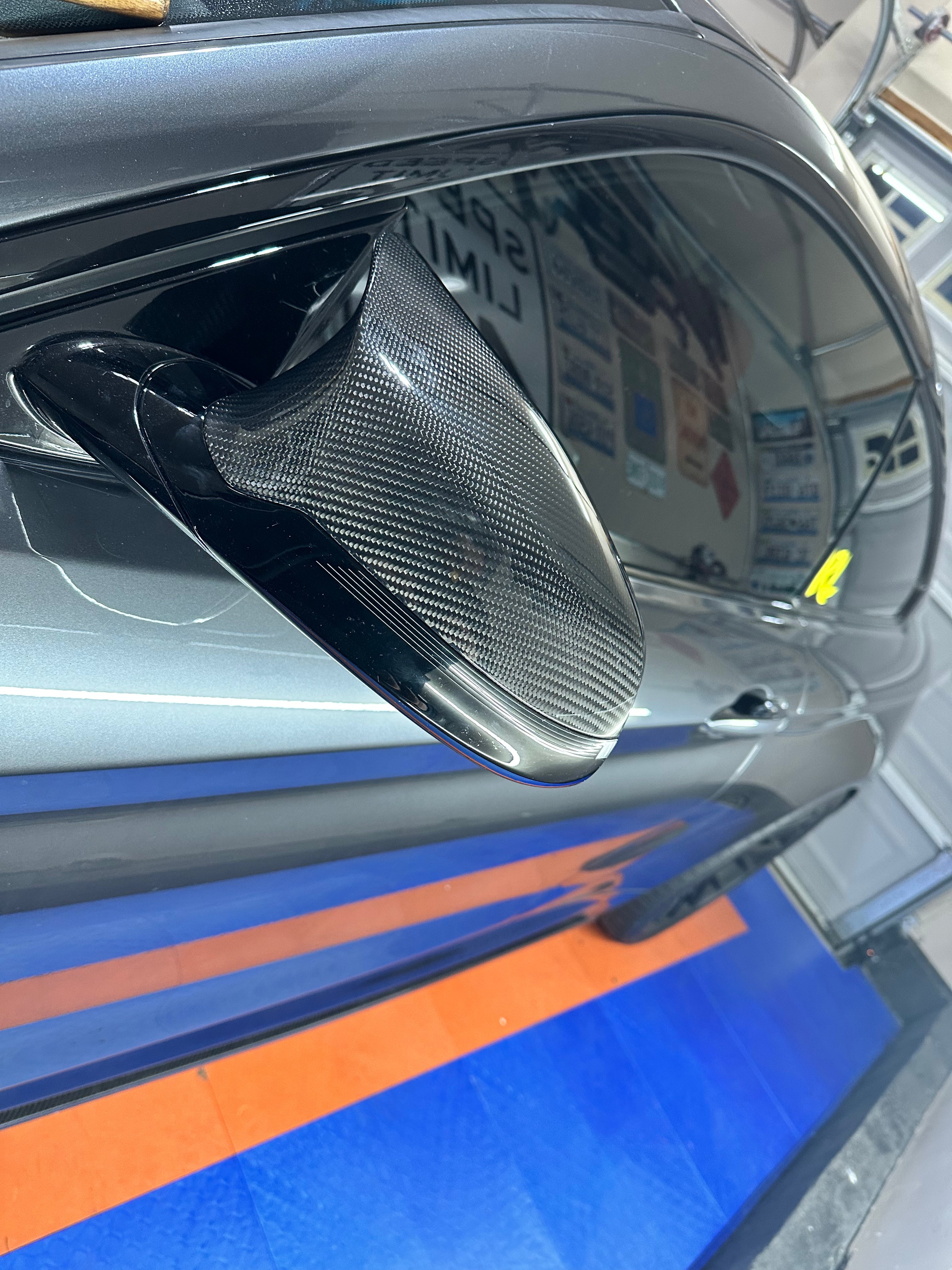 IRL BMW F8X DRY CARBON FIBER OEM STYLE REPLACEMENT MIRRORS CAPS
