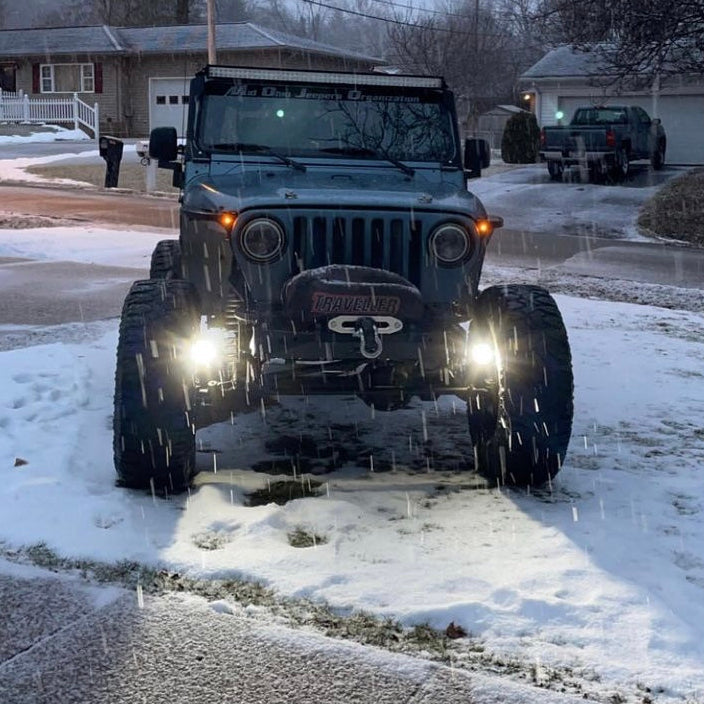 Jeep TJ XJ YJ ZJ Steerable Knuckle Pod Light Mounts (1984-2006 Wrangler/Cherokee) By Gatekeeper Off-Road