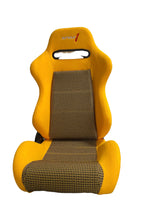 SPDZ1 Canary SR3 Racing Seats Yellow Cloth/Kevlar Mesh Reclinable