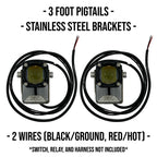 GK "Easy Switch" 3 Function LED Amber/White Pod Lights By Gatekeeper Off-Road
