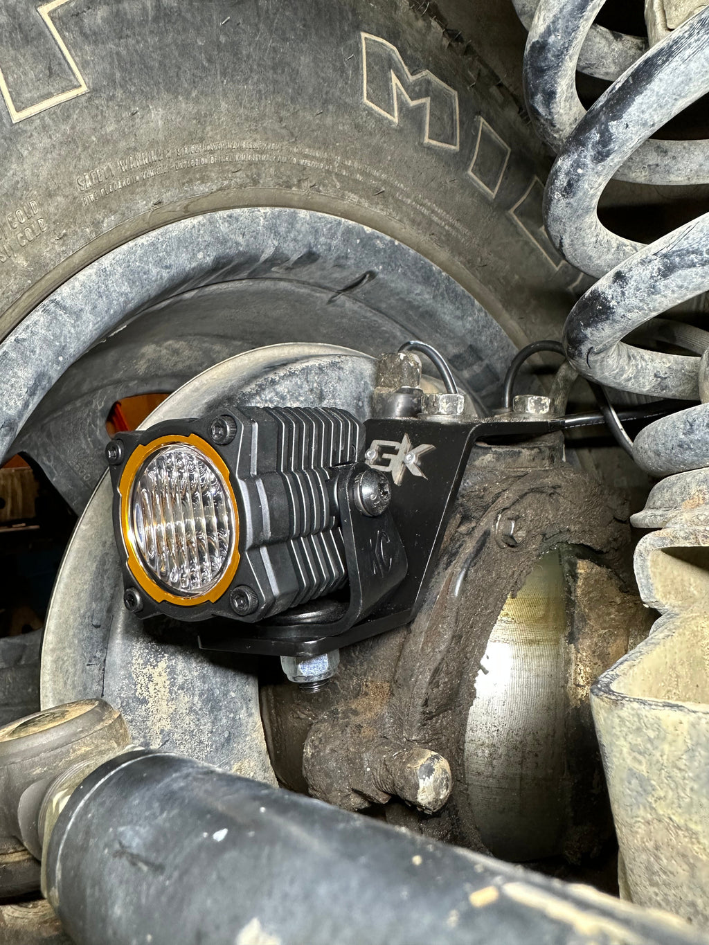 Toyota FJ80 Landcruiser Steerable Knuckle Pod Light Mounts (1990-1997) By Gatekeeper Off-Road