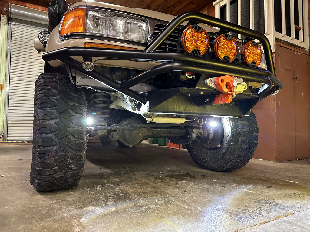 Toyota FJ80 Landcruiser Steerable Knuckle Pod Light Mounts (1990-1997) By Gatekeeper Off-Road