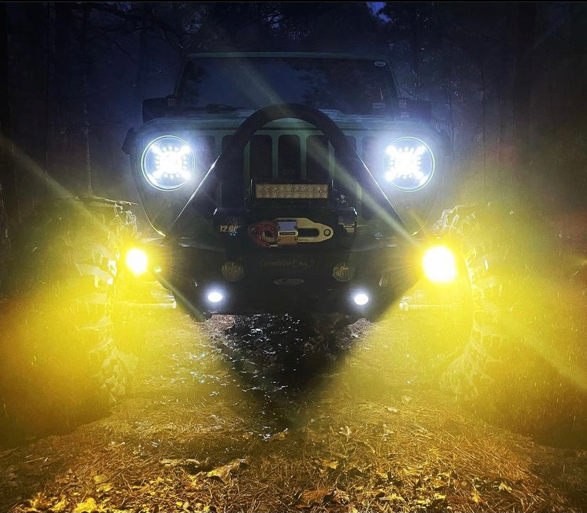 Jeep JL / JT Steerable Knuckle Pod Light Mounts (2018+ Gladiator/Wrangler) By Gatekeeper Off-Road