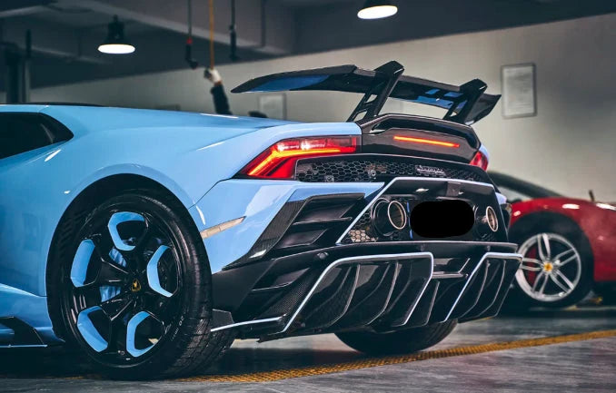 Dry Carbon Fiber Rear Spoiler - Lamborghini Huracan Evo