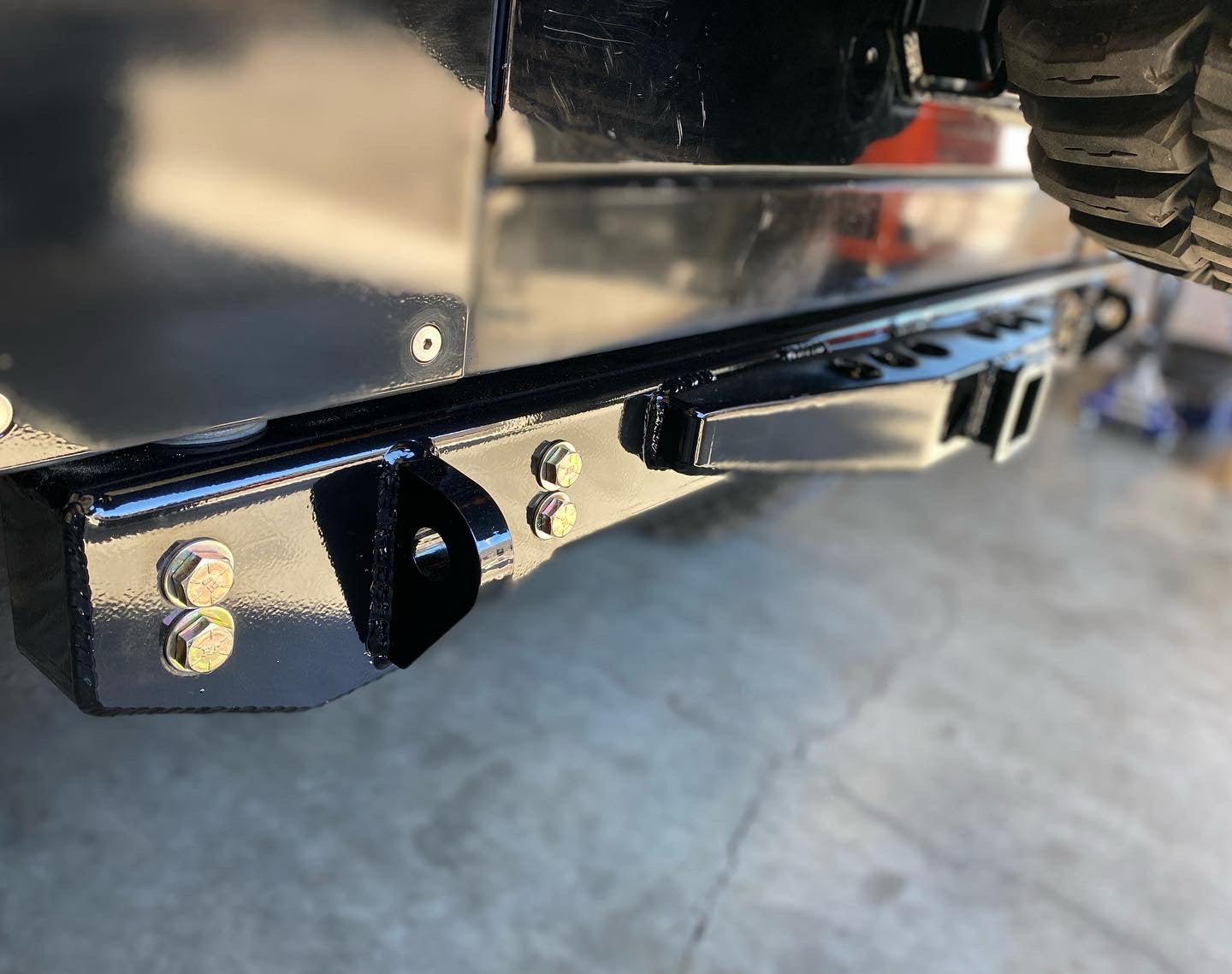 Rear Diamond Series Stubby Bumper for Jeep TJ Wrangler By Gatekeeper Off-Road