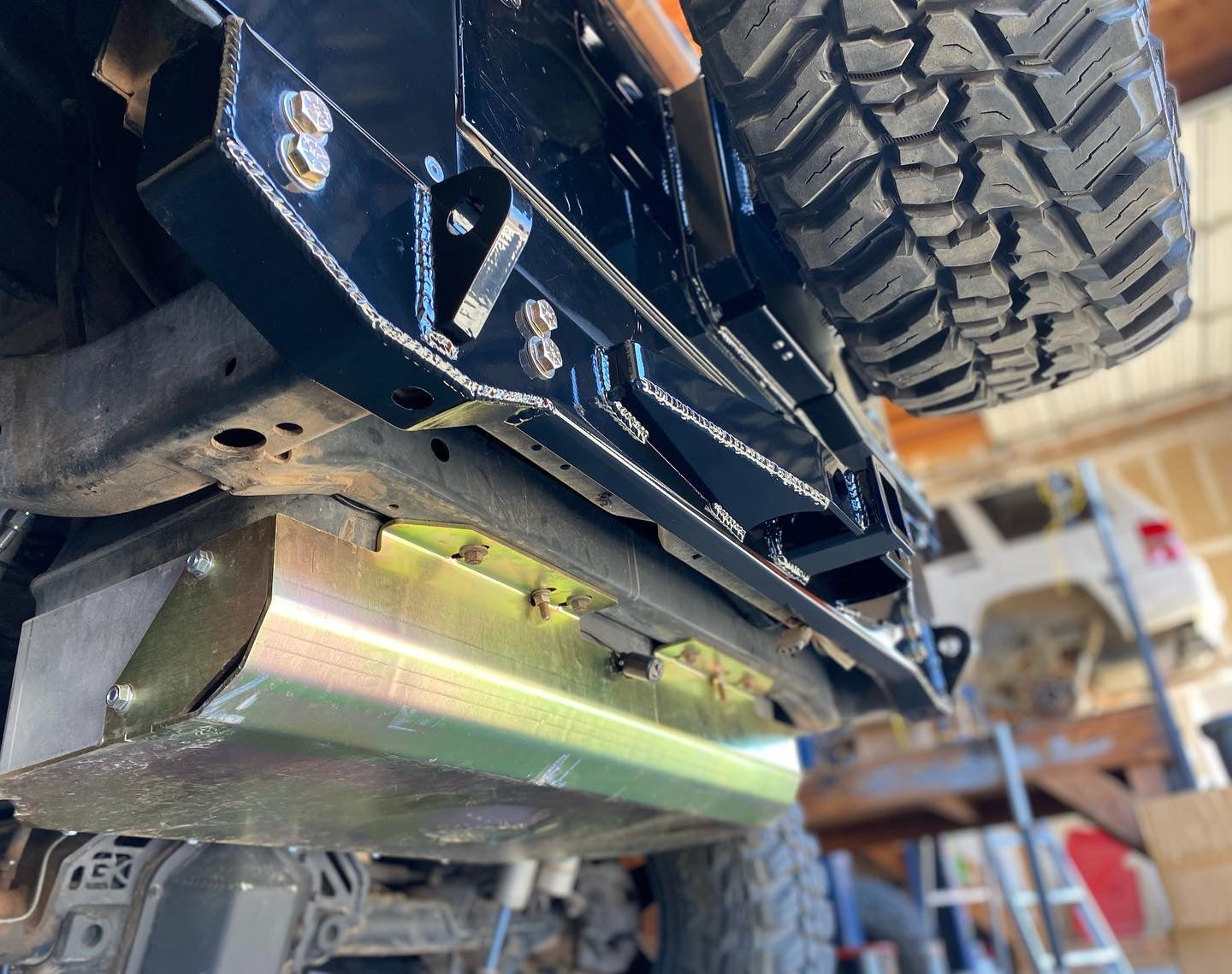 Rear Diamond Series Stubby Bumper for Jeep TJ Wrangler By Gatekeeper Off-Road