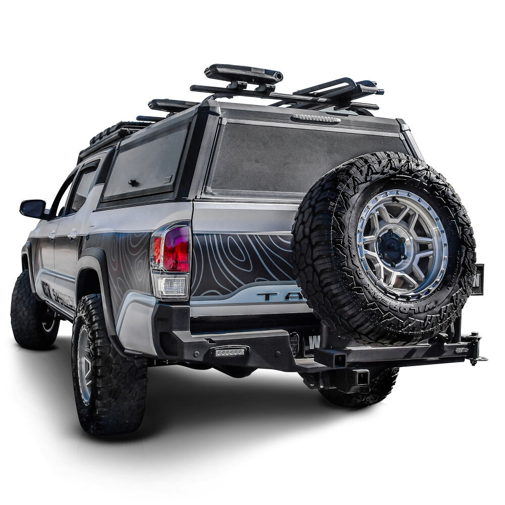 Westin EXP Truck Cap w/Sliding FR Glass COMPLETE KIT AS + BS (16-23 Toyota Tacoma 5.2ft. Bed)