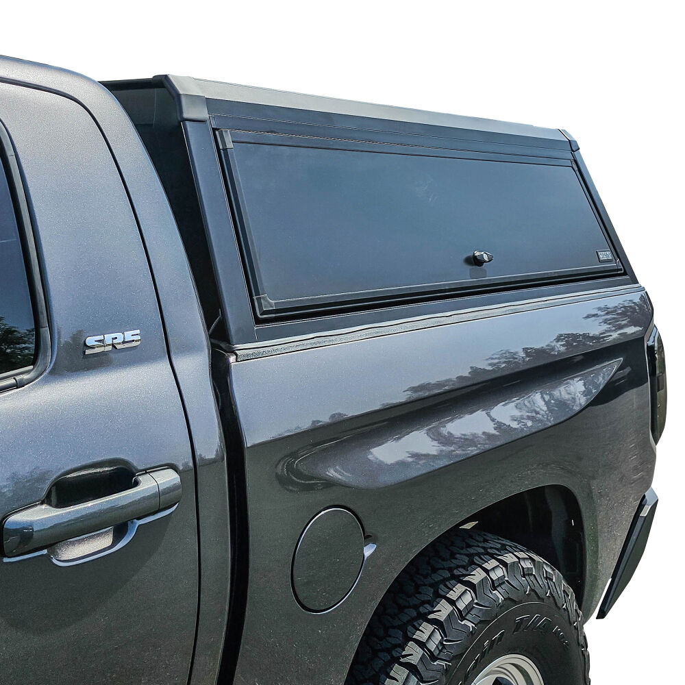 Westin EXP Truck Cap w/Sliding FR Glass COMPLETE KIT AS+ BS (07-21 Toyota Tundra CrewMax 5.5ft. Bed)