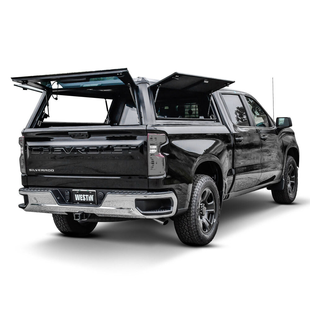 Westin EXP Truck Cap w/Sliding Glass COMPLETE KIT AS + BS (19-25 Chevy Silverado CC 1500 5.8ft. Bed)