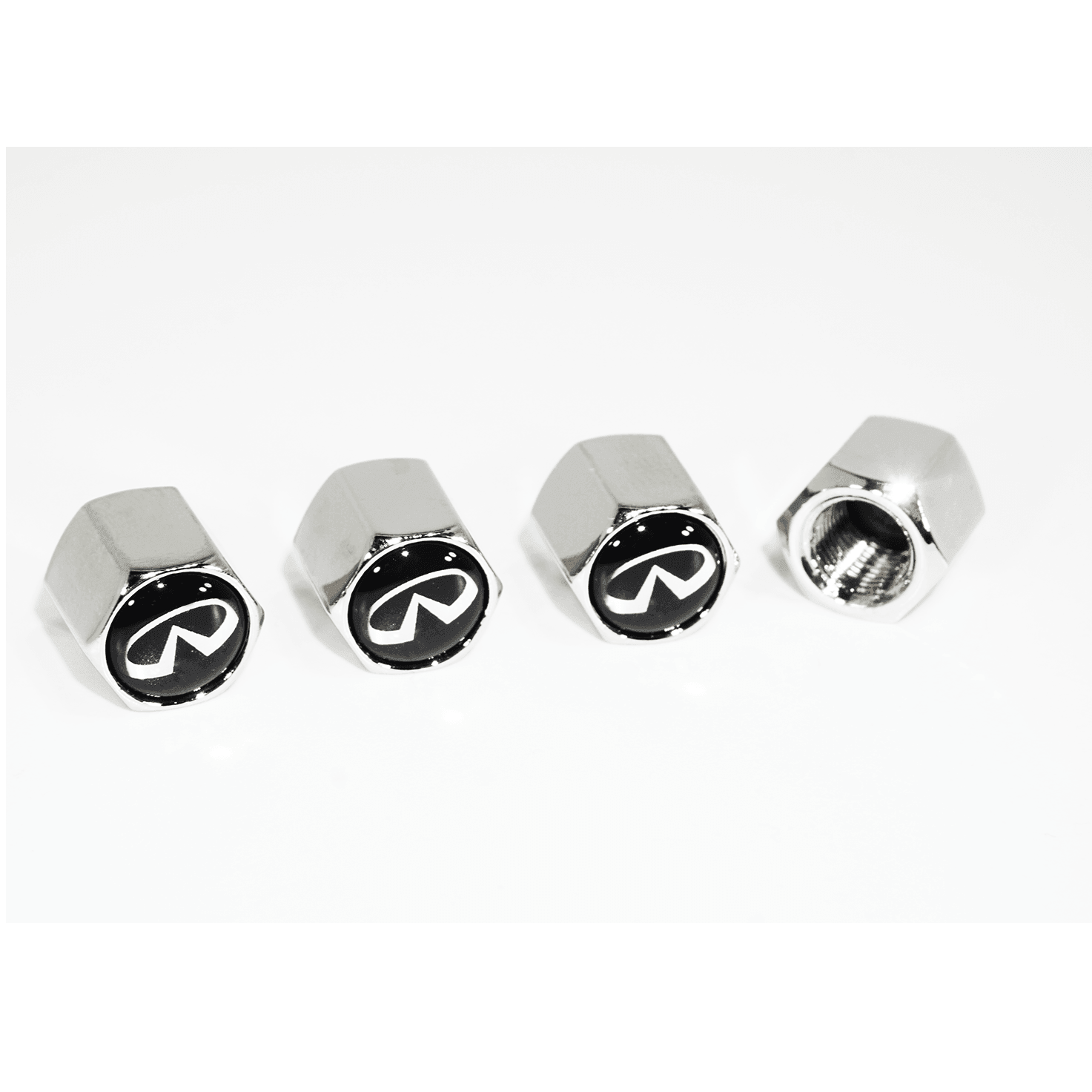 Chrome Valve Stem Tire Caps, Style: INFINITI