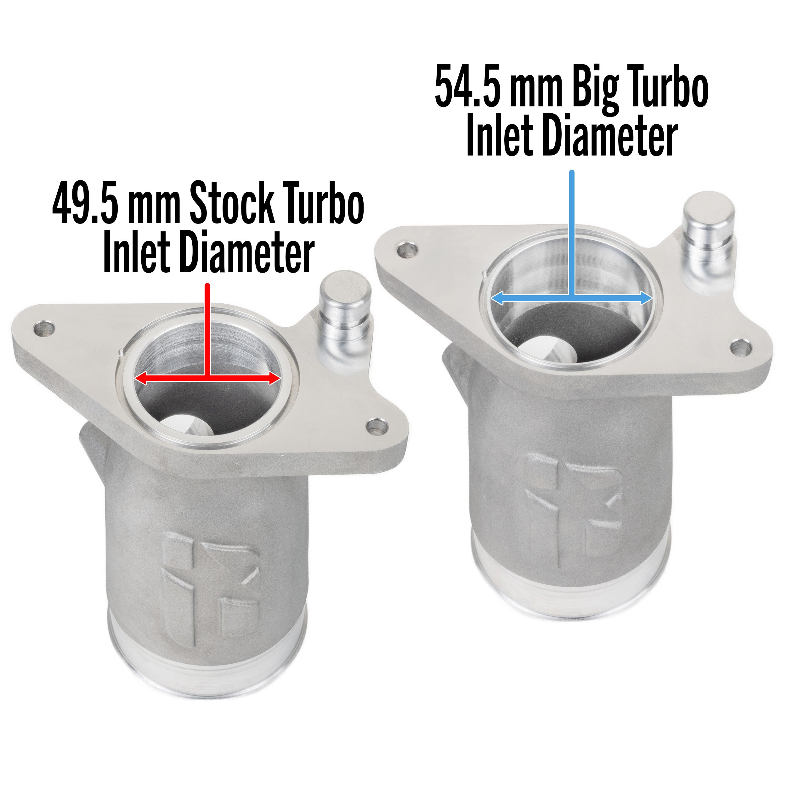 OVERTAKE Aluminum BIG TURBO Inlet - Subaru 2022-2026 WRX, 2020-2026 Outback, 2019-2026 Ascent